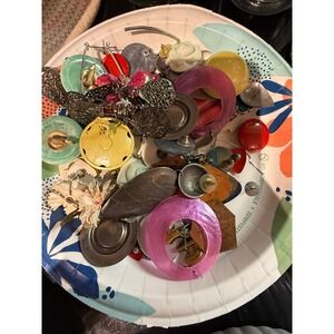 Mixed Lot ofVintage Fashion Costume Jewelry Earrings Bracelets Necklaces Rings